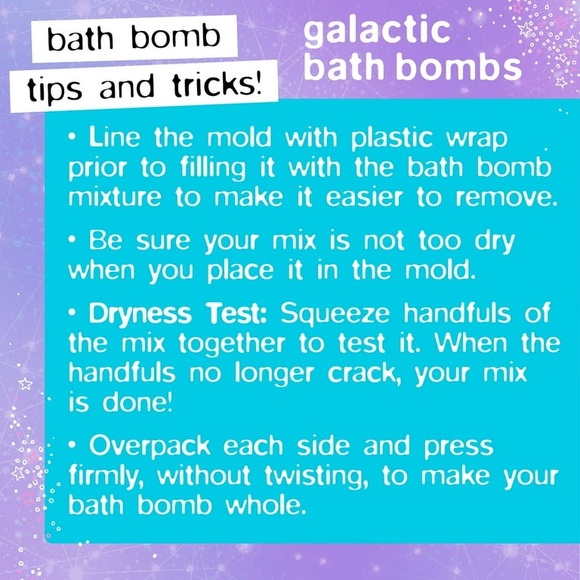 YOUniverse D.I.Y. Mix and Mold Galactic Bath Bombs - Picture 4 of 5